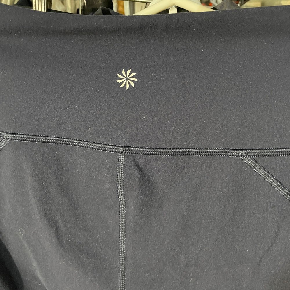 Athleta Navy Bike Shorts, EUC, Large. - Picture 11 of 11